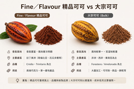 什麼是 Fine／Flavour 精品可可？教你分辨精品可可與大宗可可