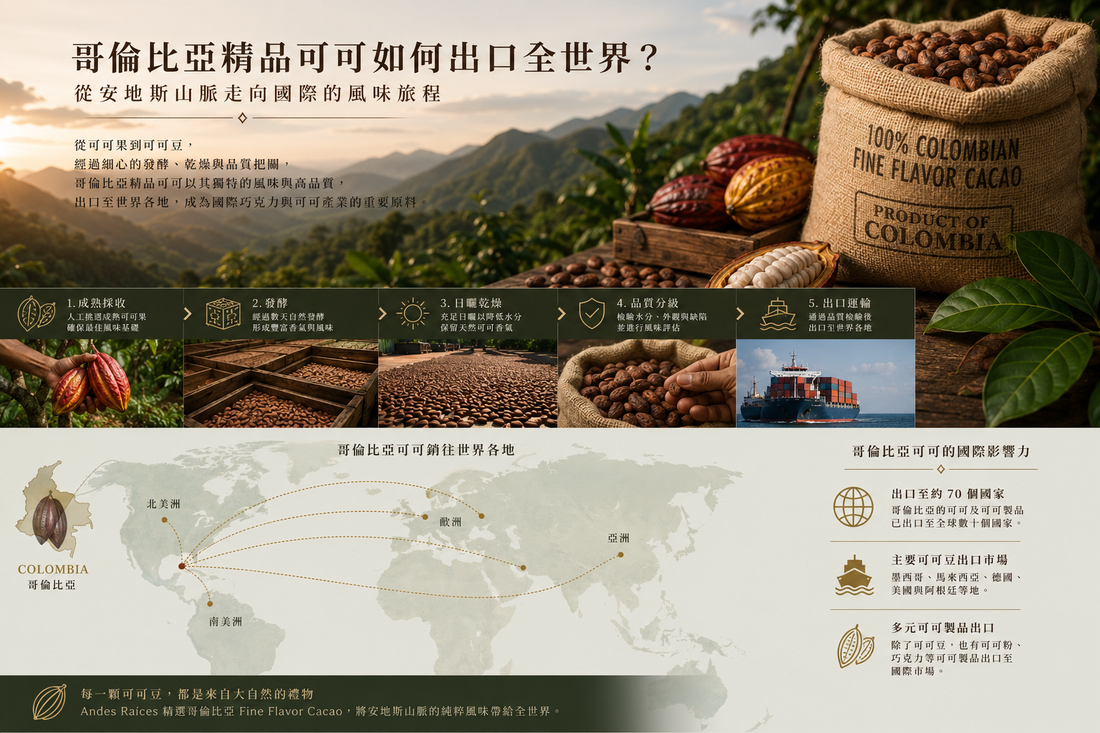 哥倫比亞精品可可如何出口全世界？從安地斯山脈走向國際的風味旅程