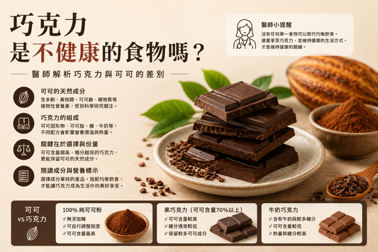 巧克力健康嗎？醫師帶你了解巧克力的成分與營養